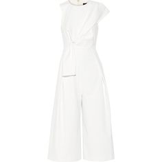 Tibi Agathe Bow stretch-poplin jumpsuit ($475) ❤ liked on Polyvore featuring jumpsuits, white, jump suit, white jump suit, loose jumpsuit, tibi and tibi jumpsuit Street Style Dress Summer, Summer Dressing, Stretch Jumpsuit, Suit White, Best Summer Dresses, Outfit Inspired, Loose Jumpsuit, 2015 Trends, Spring Summer Trends