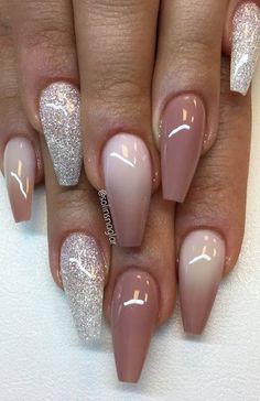 Unghie Sfumate, Colorful Nail, Trim Nails, Powder Nails, Gorgeous Nails, Ombre Nails, Acrylic Nail Designs, Trendy Nails, Simple Nails