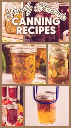 canning recipe book cover with jars full of food