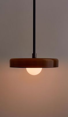 a light that is hanging from a ceiling