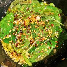 the food is prepared and ready to be cooked in the pot on the stove top