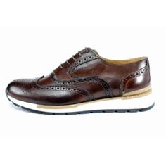 Ivan Troy Handcrafted Italian Leather Sneaker shoes for men, full grain calfskin leather and leather lining, these shoes offer a handsome look, and they go nicely with everything, and also your feet will be comfortable and breathable in these Italian Leather Dress Sneakers. Don't miss the chance to take these designer handmade leather dress shoes home. Brown Low-top Brogue Oxfords, Masculine Brogue Leather Shoes With Almond Toe, Brown Low-top Oxfords With Brogue Detailing, Masculine Leather Shoes With Brogue Detailing And Almond Toe, Masculine Leather Cap Toe Shoes With Rubber Sole, Masculine Cap Toe Leather Shoes With Rubber Sole, Brown Wingtip Lace-up Shoes With Leather Lining, Brown Lace-up Shoes With Goodyear Welt For Business Casual, Brown Goodyear Welted Cap Toe Leather Shoes