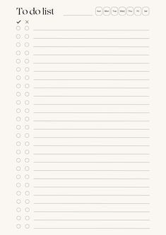 a to do list is shown with the words to do list written in black and white