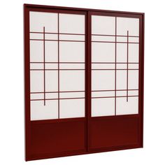 an open sliding glass door on a white background