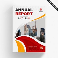 an annual report is shown in this image