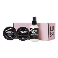 Best For Curls And Coils Haircare Discovery Kit - LUSH | Ulta Beauty Super Milk, Rich Hair, Honey Shampoo, Milk Benefits, Curl Conditioner, Strengthen Hair, Lush Cosmetics, Scalp Oil, Handmade Cosmetics