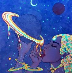 an image of a woman kissing her head with the caption, remember that you are not a victim of the universe but a part of it