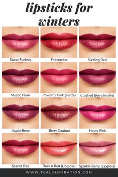 Winter Lipstick Colors, Winter Lipstick