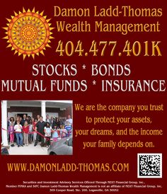 an advertisement for the stock bonds and finance firm that sells bonds to people in their home