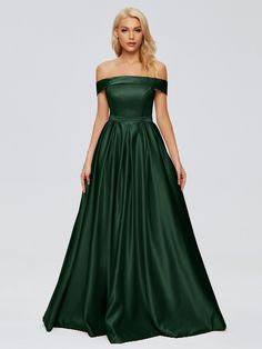 Hunter_Green Dark Green Bridesmaid Dress, Lace Chiffon Bridesmaid Dress, Bridesmaid Dresses Satin, Bridesmaid Dresses Long Chiffon, Simple Bridesmaid Dresses, Full Maxi Skirt, Long Bridesmaid Dress, Satin Bridesmaid Dresses, Dress Order