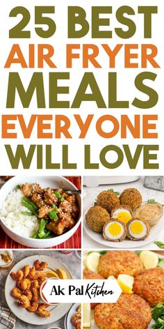 Explore our collection of air fryer recipes for a healthier twist on your family meals! Dive into a world of nutritious air fryer meals with easy air fryer dinner ideas that are both delicious and low-calorie. From quick, healthy air fryer chicken and air fryer desserts to heart-healthy air fryer vegetable sides, we've got you covered. Whether you're looking for gluten-free air fryer ideas or high-protein air fryer meals, we've got them all. So try these cheap, easy, healthy meal ideas. Healthy Dinner Ideas Chicken, Air Fryer Dinner Ideas, Air Fryer Ideas, Meals Everyone Will Love, Healthy Air Fryer Chicken, Air Fryer Vegetable, Quinoa Desserts, Air Fryer Desserts, Air Fryer Meals