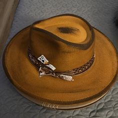 Can I Just Say That I Love These Felt Rancher Hats, The Quality, The Design, The Comfort They Are Size Large 23 Inches. Unisex Brown Flat Brim Hat, One Size, Brown Flat Brim Hat One Size, Brown One Size Flat Brim Hat, Rancher Hats, Rancher Hat, Color Orange, Accessories Hats, Mens Accessories, Felt