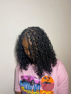 Mini Boho Braids, Bob Goddess Braids, Short Boho Twists, Short Boho Braids, Short Boho, Hairstyles Pictures, Short Box Braids, Colored Braids, Bob Braids