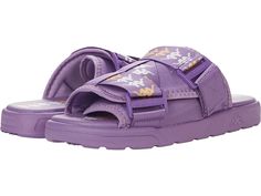 Kappa 222 Banda Mitel 7 - Shoes : Lavender/White/Yellow : Take the day on wearing the Kappa 222 Banda Mitel 7 featuring a futuristic slip-on style sandal with adjustable straps boasting branding details throughout constructed with a well bedded footbed for all day wear. Upper, lining, and insole made of textile material. Synthetic outsole. Imported. Measurements: Heel Height: 1 in Weight: 9.5 oz Product measurements were taken using size Men's 7, Women's 8.5, width Medium. Please note that measu Kappa Slides, Men Shower, Mens Clogs, Mens Slides, Adidas Adilette, Mens Shoes Sandals, Black Rubber, Yellow White, Black Sandals