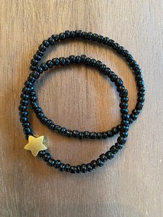 Black seed bead stack with 2 bracelets.  Stack these with all your favorite pieces for a fun look! Bead Bracelet Stack, Bracelets Stack, Seed Bead Bracelet, Black Seed, Seed Bead Bracelets, Bracelet Stack, Bead Bracelet, Seed Bead, Seed Beads