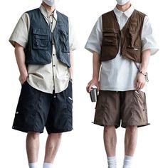 Men Multi Pocket Outdoor Workwear Vest Casual Short Cargo Sleeveless Jacket NEW Material:polyester Size:As Shown Package Contains:1Pc Vest（One vest jacket only, no other clothing or items included） Notes: 1、Due to different screen settings or light reasons, the color of the object may be slightly different from the picture. 2、Due to the size of the items are manually measured there may be a slight error, please refer to the actual item. Polo Vest Outfit, Men’s Vest, Cargo Vest Outfit Men, Outdoor Outfit Men, Sleeveless Outfit Men, Cargo Vest Outfit, Utility Vest Outfit Streetwear, Utility Vest Outfit Men, Military Vest Outfit