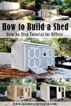 how to build a diy shed with step by step plans and instructions for it