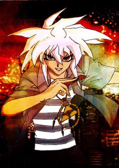 an anime character with white hair and black eyes, holding a crab in her hand