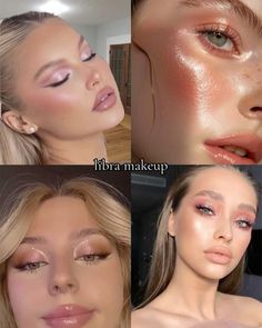 Makeup ideas Libra Makeup Looks, Libra Makeup, Aphrodite Makeup, Venus Makeup, Rising Aesthetic, Feminine Makeup, Makeup Charts, Princess Makeup, Summer Makeup Looks