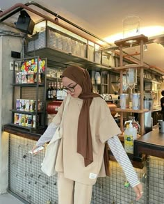 Hijabista Fashion, Street Hijab Fashion, Mode Turban, Hijabi Fashion Casual