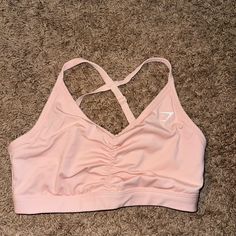 Gym Shark Size Small Sports Bra, Never Worn, Pink/Peach Color. Gym Shark Bra, Pink Gymshark, Butterfly Photography, Pink Gym, Beautiful Butterfly Photography, Unicorn Drawing, Exclamation Point, Gym Shark, Strappy Sports Bras