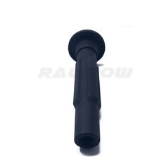 an image of the front end of a black plastic handle for a car or truck