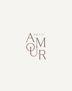 the logo for petit amour