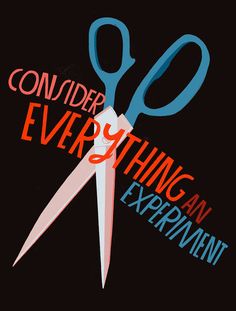 a pair of scissors with the words, consider everything an expert can do