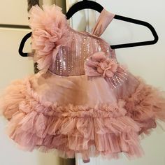 Baby Girl Cute Baby Pink Color Dress In New Condition Never Worn. It Has A Cute Frill And Can Be Used For Baby From 12-24 Months Pink Color Dress, Pink Colour Dress, Sew Crafts, Baby Pink Color, Baby Pink Colour, Color Dress, Kids' Dresses, Baby Pink, Pink Color