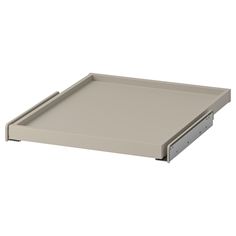 an empty tray with two drawers on it