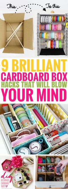 the 9 brilliant card board box hacks that will blow your mind