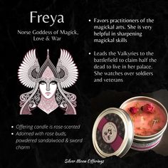 an advertisement with the words freya and two images in black, white and pink