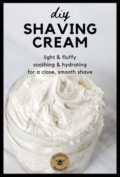 Homemade Shaving Cream, Natural Shaving Cream, Skin Recipes, Anti Aging Homemade, Skincare Recipes, Salve Recipes, Diy Skin Care Recipes, Diy Beauty Recipes