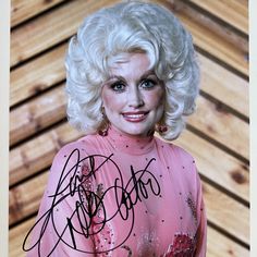 an autographed photo of dolly monroe