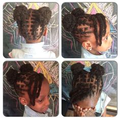 Kid Dread Styles, Kid Locs Daughters, Kiddie Loc Styles, Lil Girl Loc Styles, Locs Hairstyles For Girls Kids, Kid Locs, Toddler Locs Girl, Kids Locs Styles Girls Short, Loc Styles For Girls Kids