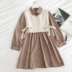 Stylish Short Dresses, Winter Fashion Outfits Casual, Girls Frock Design, Fashion Top Outfits, Modest Dresses Casual, Dress Knit, Hijabi Outfits Casual