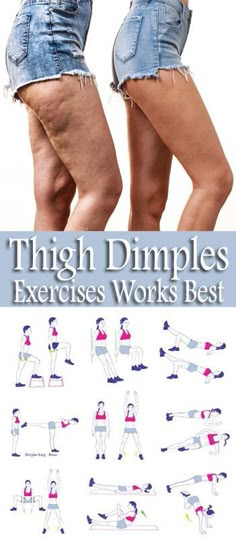 the cover of thigh dimples exercises works best, with images of women's legs and butts