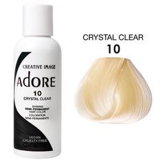 ADORE SEMI PERMANENT No Ammonia, No Peroxide, and No Alcohol. Adore’s exclusive formula offers a perfect blend of natural ingredients providing rich color, enhancing shine, and leaving hair soft and silky This product must not be used on eyebrows or eyelashes, as it may cause blindness. ABOUT THIS ITEM Vibrant Color Quick and Easy to use Made in USA Free of Alcohol, Peroxide, and Ammonia Vegan and Cruelty Free Satin Hair Dye, Ion Brights Semi Permanent Hair Color Chart, Brite Clean Color Hair Dye, Adore Crystal Clear Hair Dye, Egg Shaped Head Hair Dye, Adore Semi Permanent Hair Color, Hairstyle Tools, Clear Hair, Hair Care Products Professional