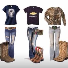 Country Girl Outfits, Mode Country, Bow Fishing, Mode Rockabilly, Country Style Outfits, Cute Country Outfits, Looks Country, Camo Outfits, Country Girls Outfits