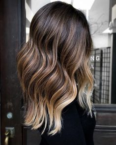 Dark Brown Hair Rich, Brown And Blonde Hair, Brown And Blonde, Blonde Balayage Highlights, Blonde Tips, Short Brown Hair, Brown Balayage