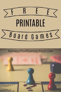 the free printable board games for kids and adults are great to play with while they're learning