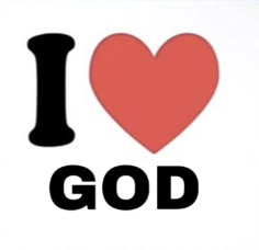 i love god sticker on a white background