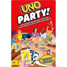 an uno party game with people playing cards