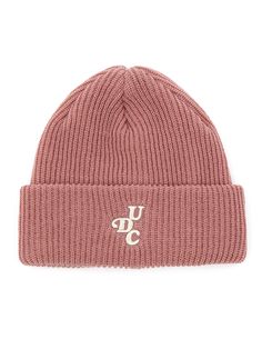 Editor's notesThe casual beanie with a bold logo embroidery that adds unique mood. Made of thick ribbed fabric, it is comfy and cozy and keeps warmth. The perfect design is matched with various styles.- Knit textile- Ribbed fabric- Logo embroidery- Comfy and cozyMeasurements(in.)One Size- Length: 7.1-7.5 in.Composition & Care- 100% Acrylic- Refer to care labelDesigner- by UNDERCONTROL Casual Knitted Hat For Streetwear, Casual Knitted Streetwear Hats, Casual Ribbed Cap, Cotton Knitted Hats For Streetwear, Knitted Cotton Hats For Streetwear, Casual Knitted Beanie For Streetwear, Cotton Beanie With Logo Patch, Pink Casual Beanie Cap, Trendy Beanie With Embroidered Logo