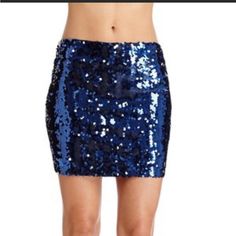 Blue And Black Sequence Mini Skirt. Zip Up In Back. New W/ Tags Size 6 Blue And Black, Concert Outfit, Casual Looks, Sequin Skirt, Mini Skirt, Night Out, Sequin, Womens Skirt, Color Blue