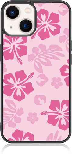 an iphone case with pink flowers on it