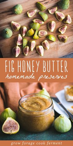 fig honey butter with fresh figs on the side