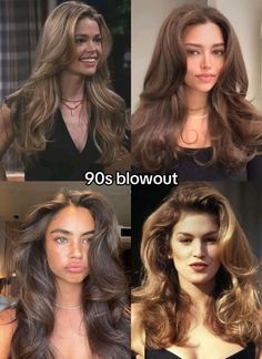 #hair #haircut #womensstyle #haircare #hairgoals #hairstyle #haircolor Shorter 90s Haircut, 2024 Haircut Long, Hair Styles From The 90’s, 90s Hairstyles Brunette, The 90s Haircut, Nineties Layered Hair, 99s Haircut, 90s Super Model Hair, 90d Blowout