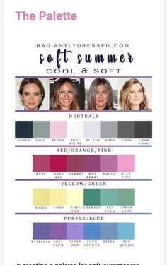 Soft Summer Makeup, Cool Summer Palette, Light Summer Color Palette, How To Have Style