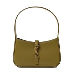 Saint Laurent Le 5 A 7 Mini Shoulder Bag Is Crafted From Olive Green Smooth Calfskin Leather With Suede Leather Lining - Golden Hardware - One Main Compartment/ One Credit Card Slot - Signature Ysl Plaque - Top Handle - Measurements: Height 11cm-4.5” Width 19cm-7.5” Max. Depth 4cm-1.5” Length Of Handle 35cm-14" - Made In Italy - Comes With A Box And A Dust Bag. - Designer Sku Number: 7103182r20w - Designer Color: 2423 Saint Laurent Bag, Mini Shoulder Bag, A Box, Suede Leather, Top Handle, Olive Green, Calf Skin, Color Design, Saint Laurent